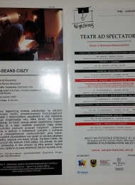 1408 - Seans ciszy - program przedstawienia Teatru Ad Spectatores - obrazek