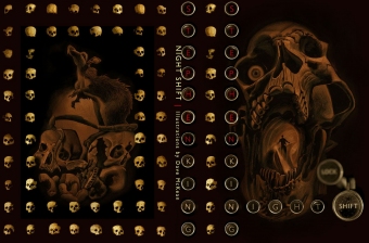 Nocna Zmiana - PS Publishing - obwoluta wariantu drugiego Gold Skull - obrazek