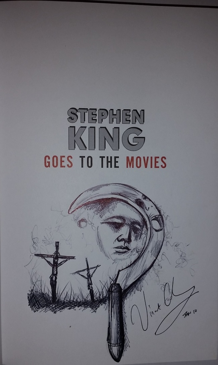 "Stephen King Goes to the Movies" - rysograf Vincenta Chonga - obrazek