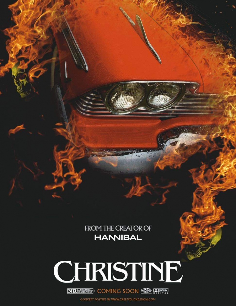 "Christine" - plakat poglądowy autorstwa Creepy Duck Design - obrazek