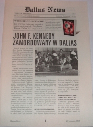Dallas '63 - gazetka reklamowa Dallas News 23 listopad 1963 - obrazek